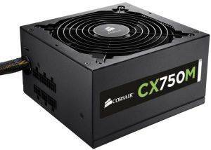 CORSAIR CX SERIES CX750M ATX POWER SUPPLY - 750W 80 PLUS BRONZE CERTIFIED MODULAR PSU CORSAIR CX SERIES CX750M ATX POWER SUPPLY - 750W 80 PLUS BRONZE CERTIFIED MODULAR PSU