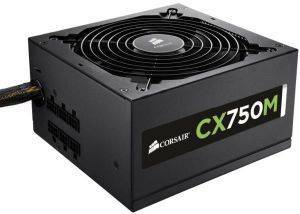 CORSAIR CX SERIES CX750M ATX POWER SUPPLY - 750W 80 PLUS BRONZE CERTIFIED MODULAR PSU