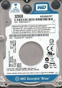 WESTERN DIGITAL WD3200LPVT 320GB 2.5\'\' SCORPIO BLUE SATA2 WESTERN DIGITAL WD3200LPVT 320GB 2.5\'\' SCORPIO BLUE SATA2