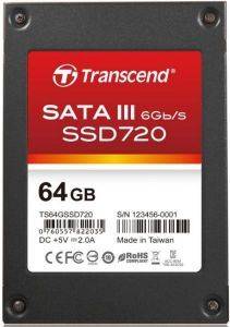 TRANSCEND TS64GSSD720 SSD720 64GB 2.5\'\' SSD SATA3