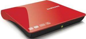 SAMSUNG SE-208DB PORTABLE DVD WRITER SLIM BLACK - RED