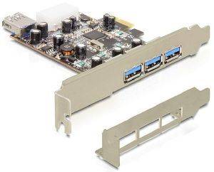 DELOCK 89281 3 X EXTERNAL + 1 X INTERNAL USB 3.0 PCI EXPRESS CARD