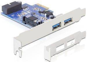 DELOCK 89315 2 X EXTERNAL + 1 X INTERNAL 19PIN USB 3.0 PCI EXPRESS CARD