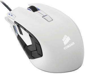 CORSAIR VENGEANCE M95 PERFORMANCE MMO AND RTS LASER GAMING MOUSE ARCTIC WHITE