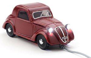 CLICK CAR FIAT 500A TOPOLINO BROWN