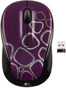 LOGITECH 910-002408 M325 WIRELESS MOUSE PURPLE PEBBELS