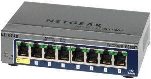 NETGEAR GS108T-200GES PROSAFE 8-PORT GIGABIT SMART SWITCH NETGEAR GS108T-200GES PROSAFE 8-PORT GIGABIT SMART SWITCH