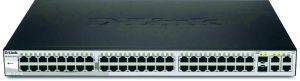 D-LINK DES-1210-52 WEB SMART L2 SWITCH 48-PORT 10/100MBPS + 2-PORT 1000BASE-T + 2-PORT COMBO SFP
