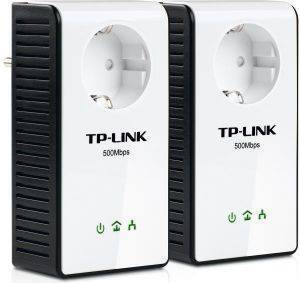 TP-LINK TL-PA551KIT AV500+ POWERLINE ADAPTER WITH AC PASS THROUGH STARTER KIT