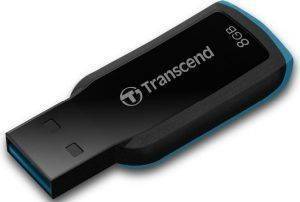 TRANSCEND TS8GJF360 JETFLASH 360 8GB USB2.0 FLASH DRIVE BLACK/BLUE