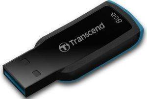 TRANSCEND TS8GJF360 JETFLASH 360 8GB USB2.0 FLASH DRIVE BLACK/BLUE TRANSCEND TS8GJF360 JETFLASH 360 8GB USB2.0 FLASH DRIVE BLACK/BLUE