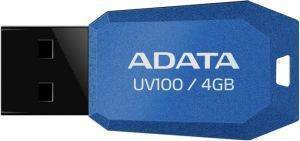 ADATA DASHDRIVE UV100 4GB USB2.0 FLASH DRIVE BLUE ADATA DASHDRIVE UV100 4GB USB2.0 FLASH DRIVE BLUE