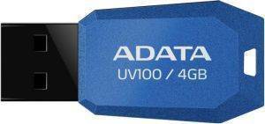 ADATA DASHDRIVE UV100 4GB USB2.0 FLASH DRIVE BLUE