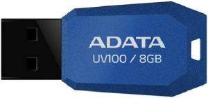 ADATA DASHDRIVE UV100 8GB USB2.0 FLASH DRIVE BLUE