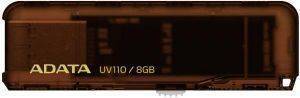 ADATA DASHDRIVE UV110 8GB USB2.0 FLASH DRIVE BROWN ADATA DASHDRIVE UV110 8GB USB2.0 FLASH DRIVE BROWN