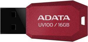 ADATA DASHDRIVE UV100 16GB USB2.0 FLASH DRIVE RED