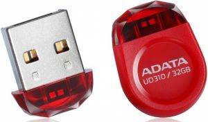 ADATA AUD310-32G-RRD DASHDRIVE DURABLE UD310 JEWEL LIKE 32GB USB2.0 FLASH DRIVE RED