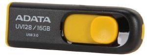 ADATA DASHDRIVE UV128 16GB USB3.0 FLASH DRIVE BLACK/YELLOW