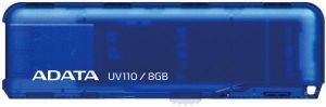 ADATA DASHDRIVE UV110 8GB USB2.0 FLASH DRIVE BLUE