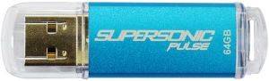PATRIOT PSF64GSPUSB SUPERSONIC PULSE 64GB USB3.0 FLASH DRIVE PATRIOT PSF64GSPUSB SUPERSONIC PULSE 64GB USB3.0 FLASH DRIVE