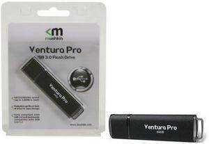 MUSHKIN MKNUFDVP64GB VENTURA PRO 64GB USB 3.0 FLASH DRIVE BLACK