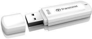 TRANSCEND TS16GJF370 JETFLASH 370 16GB USB2.0 FLASH DRIVE WHITE