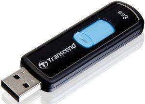 TRANSCEND TS8GJF500 JETFLASH 500 8GB USB2.0 FLASH DRIVE BLACK