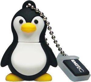 EMTEC EKMMD8GM314 M314 8GB ANIMALS PENGUIN USB2.0 FLASH DRIVE