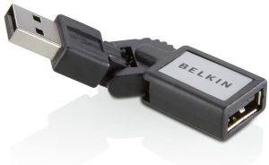 BELKIN ADAPTER USB A/MALE TO A/FEMALE FLEX