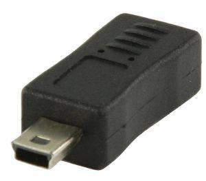 VALUELINE VLCP60907B USB MICRO B FEMALE - USB MINI 5-PIN MALE USB2.0 ADAPTER