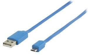 VALUELINE VLMP60410L1.00 A MALE - MICRO B MALE USB2.0 ADAPTER CABLE 1M BLUE