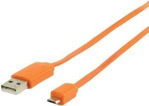 VALUELINE VLMP60410O1.00 A MALE - MICRO B MALE USB2.0 ADAPTER CABLE 1M ORANGE