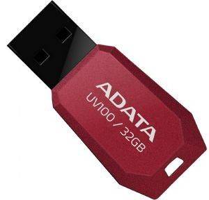 ADATA DASHDRIVE UV100 32GB USB2.0 FLASH DRIVE RED