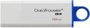 KINGSTON DTIG4/16GB DATATRAVELER G4 16GB USB3.0 FLASH DRIVE BLUE