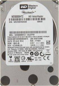 WESTERN DIGITAL WD5000BHTZ 500GB VELOCIRAPTOR SATA2 WESTERN DIGITAL WD5000BHTZ 500GB VELOCIRAPTOR SATA2