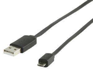 VALUELINE VLMP60410B1.00 A MALE - MICRO B MALE USB2.0 ADAPTER CABLE 1M BLACK