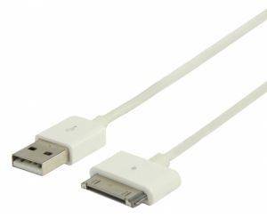 VALUELINE VLMP39100W1.00 DATA AND CHARGING CABLE WHITE