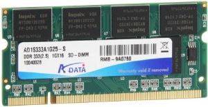 ADATA AD1S333A1G25-S 1GB DDR1 SO-DIMM 333 ADATA AD1S333A1G25-S 1GB DDR1 SO-DIMM 333