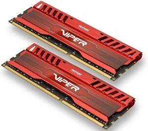 PATRIOT PV38G240C0KRD VIPER 3 VENOM RED 8GB (2X4GB) DDR3 2400MHZ CL10 DUAL CHANNEL KIT PATRIOT PV38G240C0KRD VIPER 3 VENOM RED 8GB (2X4GB) DDR3 2400MHZ CL10 DUAL CHANNEL KIT