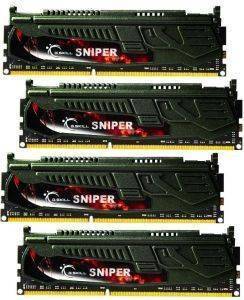 G.SKILL F3-2400C11Q-16GSR 16GB (4X4GB) DDR3 2400MHZ CL11 SNIPER QUAD CHANNEL KIT G.SKILL F3-2400C11Q-16GSR 16GB (4X4GB) DDR3 2400MHZ CL11 SNIPER QUAD CHANNEL KIT