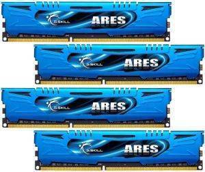 G.SKILL F3-2133C10Q-32GAB 32GB (4X8GB) DDR3 2133MHZ CL10 ARES QUAD CHANNEL KIT G.SKILL F3-2133C10Q-32GAB 32GB (4X8GB) DDR3 2133MHZ CL10 ARES QUAD CHANNEL KIT