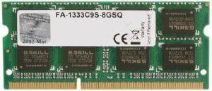 G.SKILL FA-1333C9S-8GSQ 8GB SO-DIMM DDR3 PC3-10666 1333MHZ FOR MAC