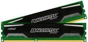 CRUCIAL BLS2CP8G3D1609DS1S00CEU BALLISTIX SPORT 16GB (2X8GB) DDR3 PC3-12800 1600MHZ DUAL CHANNEL KI