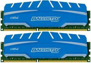 CRUCIAL BLS2C4G3D169DS3CEU 8GB (2X4GB) DDR3 1600MHZ BALLISTIX SPORT XT DUAL CHANNEL KIT