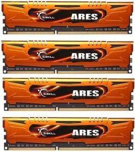 G.SKILL F3-1600C10Q-32GAO 32GB (4X8GB) DDR3 PC3-12800 1600MHZ ARES QUAD CHANNEL KIT