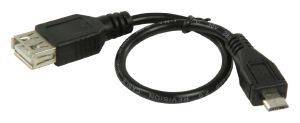 VALUELINE VLCP60570B02 USB A FEMALE - USB MICRO B MALE USB2.0 ADAPTER CABLE 0.20M VALUELINE VLCP60570B02 USB A FEMALE - USB MICRO B MALE USB2.0 ADAPTER CABLE 0.20M