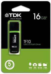 TDK TF10 16GB USB2.0 FLASH DRIVE BLACK