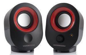 MODECOM MC-XS05 MULTIMEDIA STEREO SPEAKERS 2.0 BLACK/RED