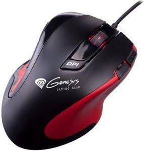 NATEC NMG-0527 GENESIS GX68 PROFESSIONAL LASER 3400DPI GAMING MOUSE BLACK/RED