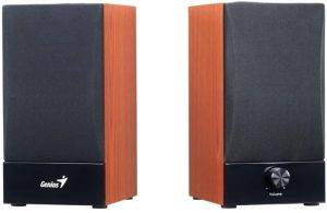 GENIUS SP-HF800B STEREO WOOD SPEAKERS